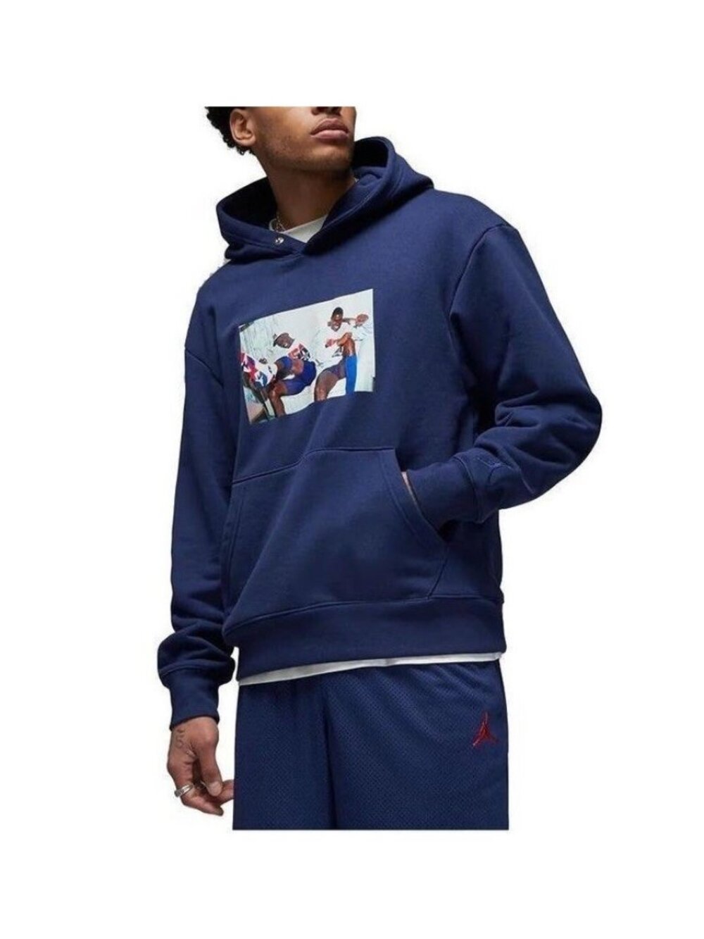 Nike Men Air Jordan x Trophy Room Sherrif In Town Hoodie DR2952-410 Size XL